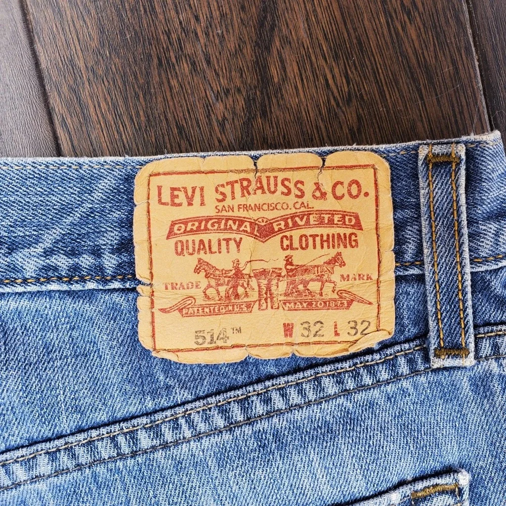 Vintage 514 Jeans Men's Size 32x32 Blue Slim Straight Y2K